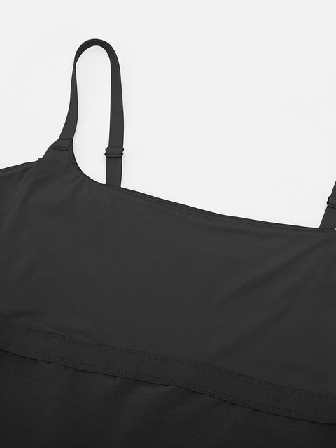 Curvypower Apparel & Accessories > Clothing > Tops > Tank Tops Scoop Neck Tank Top with Light Shaping and Anti-Sheer Bust Lining