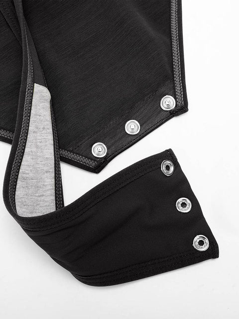 Curvypower Apparel & Accessories > Clothing > Underwear & Socks > Bodysuits V-neck Overlapping Pleated Shapewear Bodysuit with Tummy Control