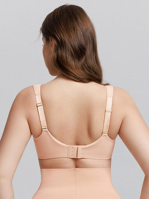 Curvypower Apparel & Accessories > Clothing > Underwear & Socks > Bras Full Coverage Underwire Bra with Memory Foam Cups and Side Support