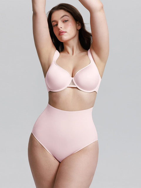 Curvypower Apparel & Accessories > Clothing > Underwear & Socks > Bras Full Coverage Underwire Bra with Memory Foam Cups and Side Support