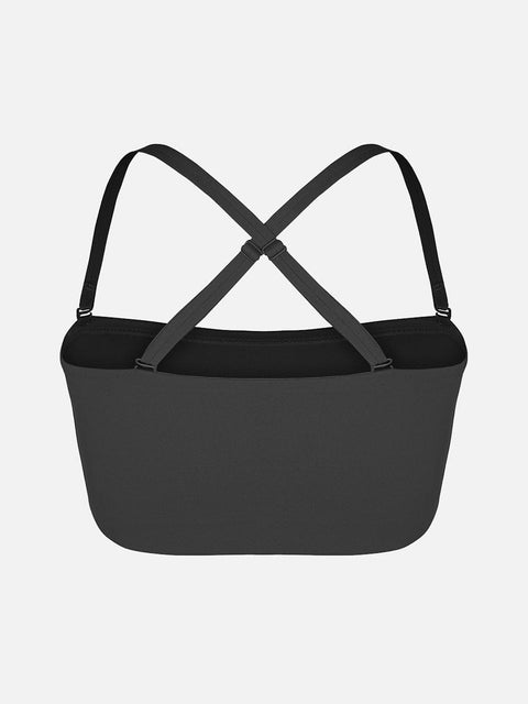 Curvypower Apparel & Accessories > Clothing > Underwear & Socks > Bras Strapless Anti-Slip Bandeau Bra with Fixed Molded Cups and FeelSoft Fabric
