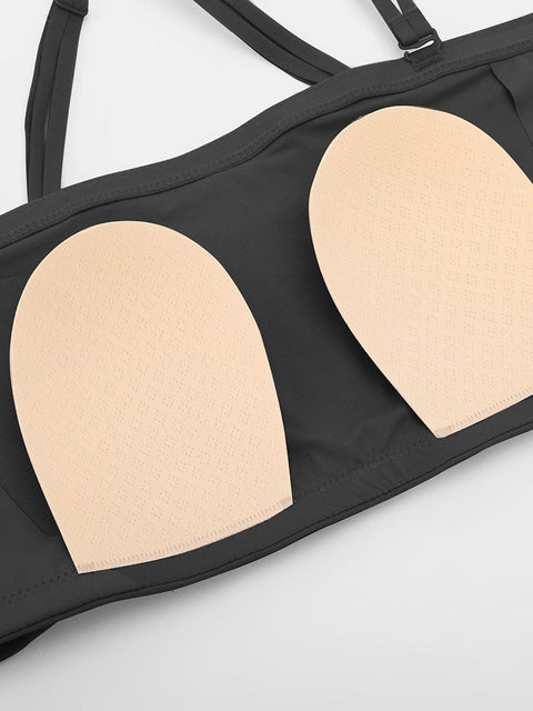Curvypower Apparel & Accessories > Clothing > Underwear & Socks > Bras Strapless Anti-Slip Bandeau Bra with Fixed Molded Cups and FeelSoft Fabric