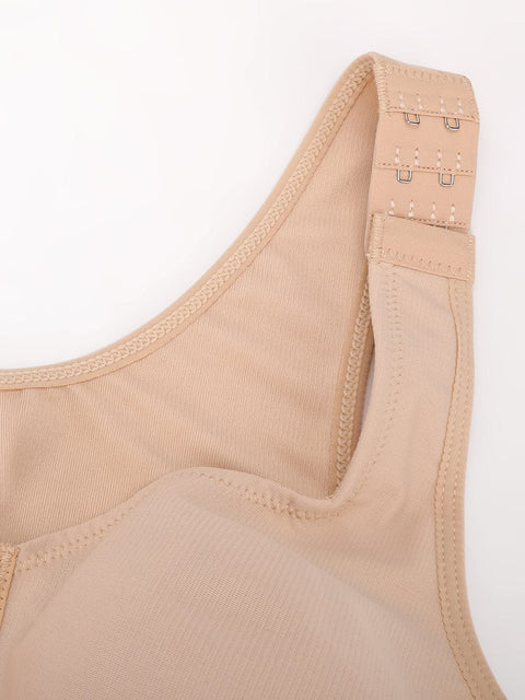 Curvypower Apparel & Accessories > Clothing > Underwear & Socks > Bras Women's Recovery Comfort Front Closure Wireless Gentle Compression Support Bra with 3D Molded Cups & Wide Adjustable Straps