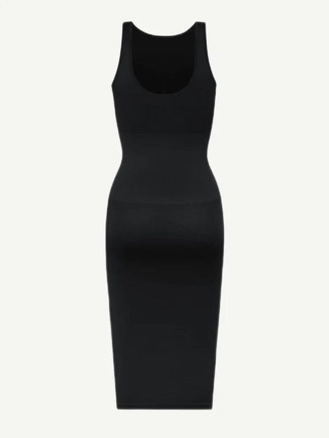 CurvyPower | UK Bodycon Tummy Control Bodycon Shapewear Midi Dress