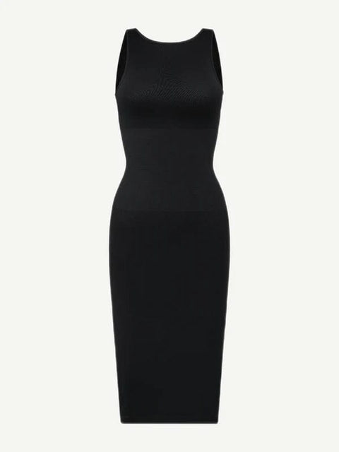 CurvyPower | UK Bodycon Tummy Control Bodycon Shapewear Midi Dress