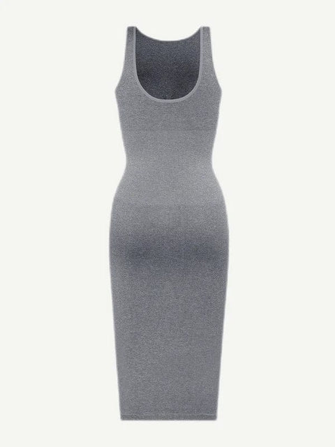 CurvyPower | UK Bodycon Tummy Control Bodycon Shapewear Midi Dress
