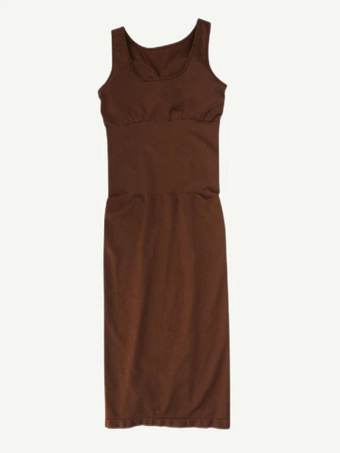 CurvyPower | UK Bodycon Tummy Control Bodycon Shapewear Midi Dress