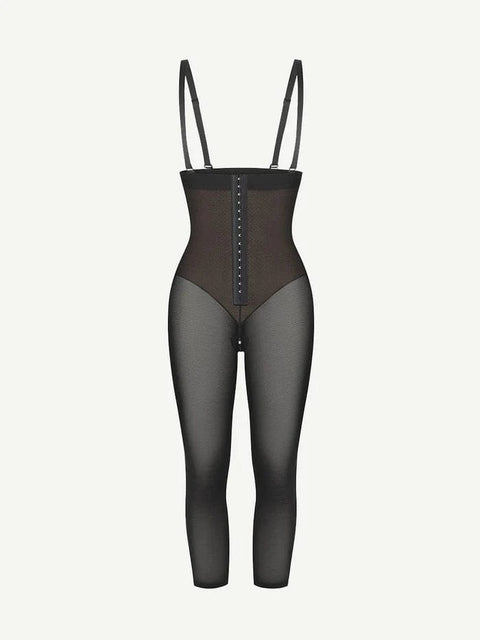 CurvyPower | UK bodysuit Adjustable Straps Open-Bust Tummy Control Shapewear Bodysuit