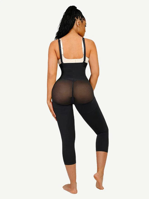 CurvyPower | UK bodysuit Adjustable Straps Open-Bust Tummy Control Shapewear Bodysuit