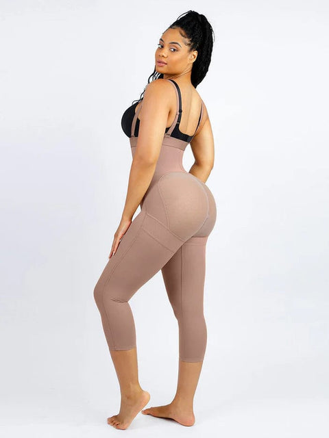 CurvyPower | UK bodysuit Adjustable Straps Open-Bust Tummy Control Shapewear Bodysuit