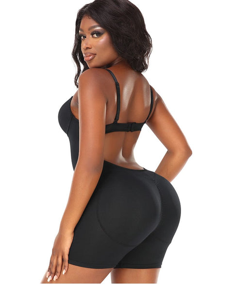 CurvyPower | UK bodysuit Backless Tummy Control Hip Lifting Shapewear Bodysuit with Bust Support