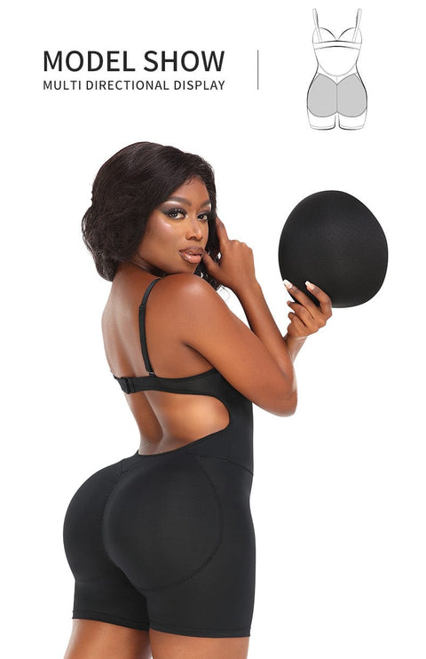 CurvyPower | UK bodysuit Backless Tummy Control Hip Lifting Shapewear Bodysuit with Bust Support