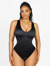 CurvyPower | UK bodysuit Black / S Deep V Neck Waist Slimming Shapewear Bodysuit