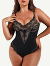CurvyPower | UK bodysuit Black / S Elegant Lace Tummy Control Shapewear Bodysuit