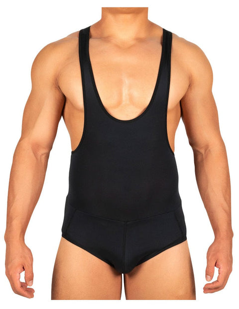 CurvyPower | UK bodysuit Black / S Men's One Piece Hip Lifting Bodysuit Brief