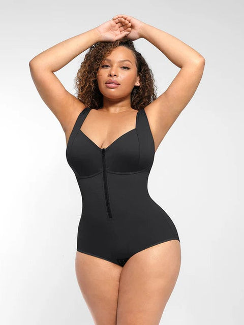 CurvyPower | UK bodysuit Black / S Post Surgical Buttock Enhancement Shapewear Tummy Control Bodysuit