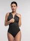 CurvyPower | UK bodysuit Black / S Ribbed Seamless Sleeveless Shapewear Bodysuit with Front Zipper