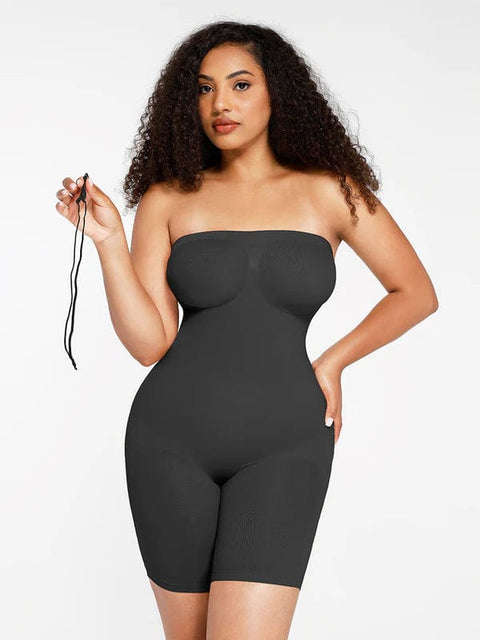 CurvyPower | UK bodysuit Black / S Sculpting Seamless Tummy Control Strapless Shapewear Bodysuit