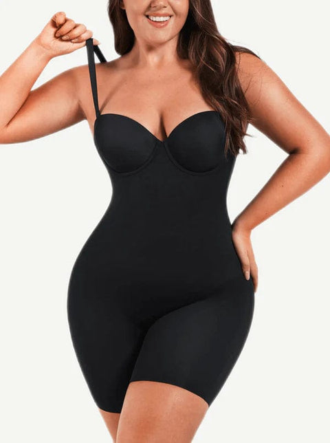 CurvyPower | UK bodysuit Black / S Tummy Control Compression Shapewear Bodysuit