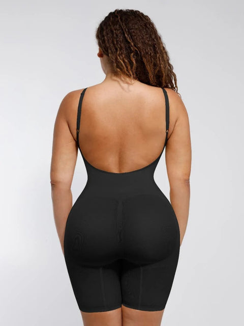 CurvyPower | UK bodysuit Black / XS/S Low Back Shapewear Tummy Control Bodysuit