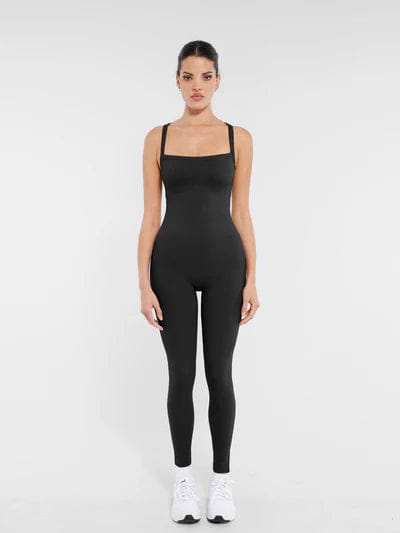 CurvyPower | UK bodysuit Black / XS/S Waist and Tummy Shaping Seamless Sports Bodysuit