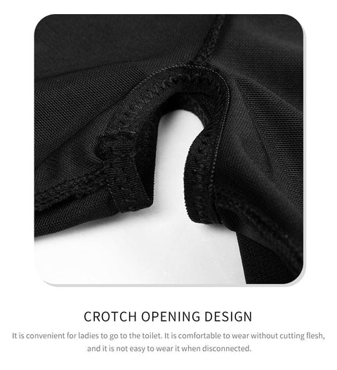 CurvyPower | UK bodysuit Breathable Lace Stitching Shaper Bodysuit with Removable Hip Pads and Adjustable Straps