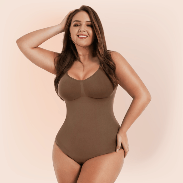 CurvyPower | UK bodysuit Brown / XS/S Snatched Tummy Tucker Belly Control Underwear Shapewear Thong Bodysuit