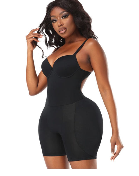 CurvyPower | UK bodysuit Bum Lifter Shapewear Bodysuit with Hip Pads