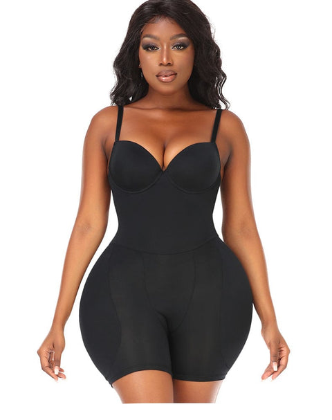 CurvyPower | UK bodysuit Bum Lifter Shapewear Bodysuit with Hip Pads