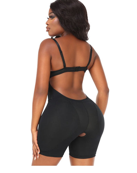 CurvyPower | UK bodysuit Bum Lifter Shapewear Bodysuit with Hip Pads