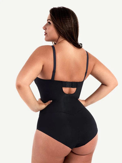 CurvyPower | UK bodysuit Bust Capped Shapewear Tummy Control Bodysuit