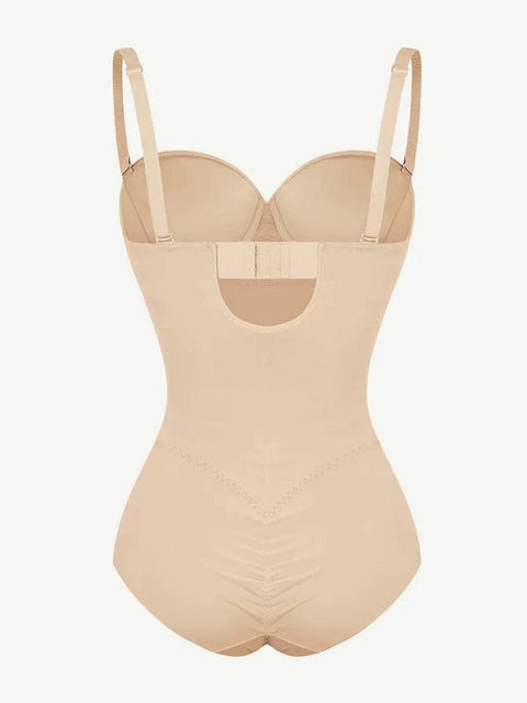 CurvyPower | UK bodysuit Bust Capped Shapewear Tummy Control Bodysuit