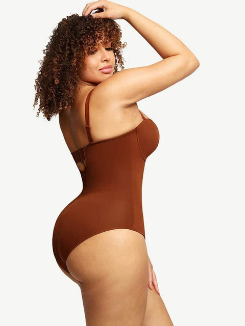 CurvyPower | UK bodysuit Bust Capped Shapewear Tummy Control Bodysuit