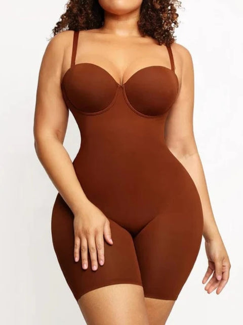 CurvyPower | UK bodysuit Dark Brown / S Tummy Control Compression Shapewear Bodysuit