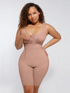 CurvyPower | UK bodysuit Dark Skin / XS Shapewear Bodysuit Covering Postoperative Chest with Side Zipper
