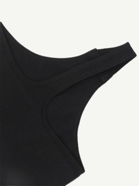 CurvyPower | UK bodysuit Deep V Neck Waist Control Shapewear Thong Bodysuit