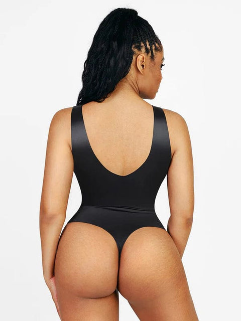 CurvyPower | UK bodysuit Deep V Neck Waist Slimming Shapewear Bodysuit
