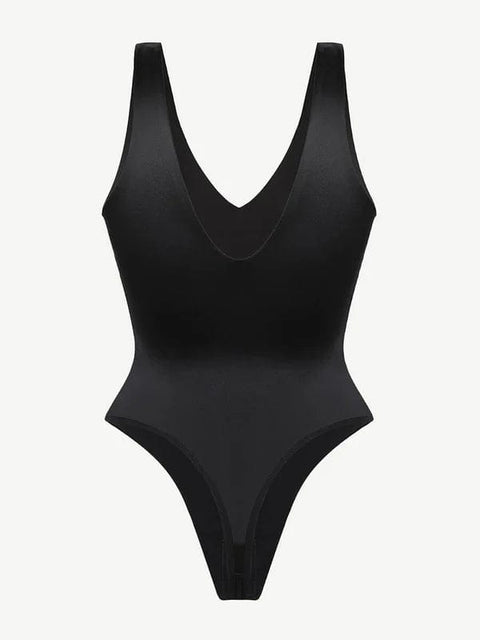 CurvyPower | UK bodysuit Deep V Neck Waist Slimming Shapewear Bodysuit
