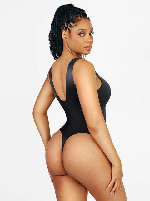 CurvyPower | UK bodysuit Deep V Neck Waist Slimming Shapewear Bodysuit