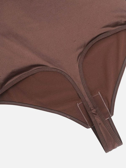 CurvyPower | UK bodysuit Deep V Neck Waist Slimming Shapewear Bodysuit