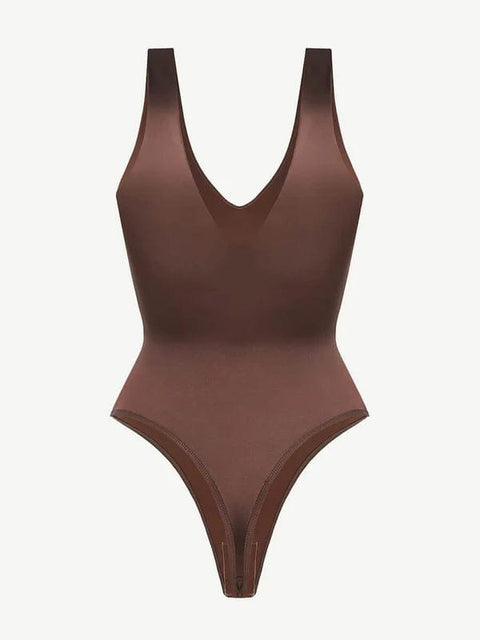 CurvyPower | UK bodysuit Deep V Neck Waist Slimming Shapewear Bodysuit