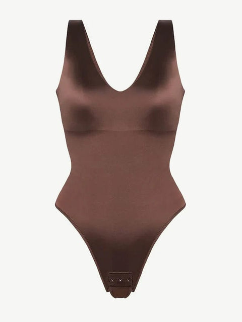 CurvyPower | UK bodysuit Deep V Neck Waist Slimming Shapewear Bodysuit