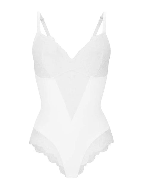 CurvyPower | UK bodysuit Elegant Lace Tummy Control Shapewear Bodysuit
