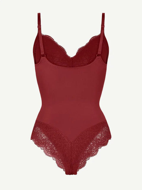 CurvyPower | UK bodysuit Elegant Lace Tummy Control Shapewear Bodysuit