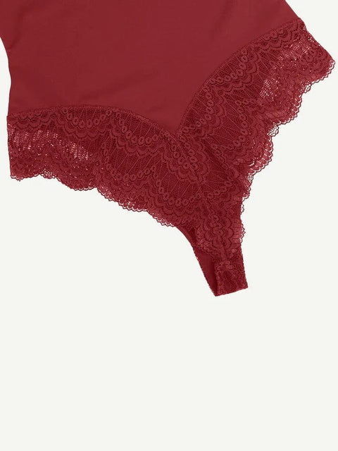 CurvyPower | UK bodysuit Elegant Lace Tummy Control Shapewear Bodysuit