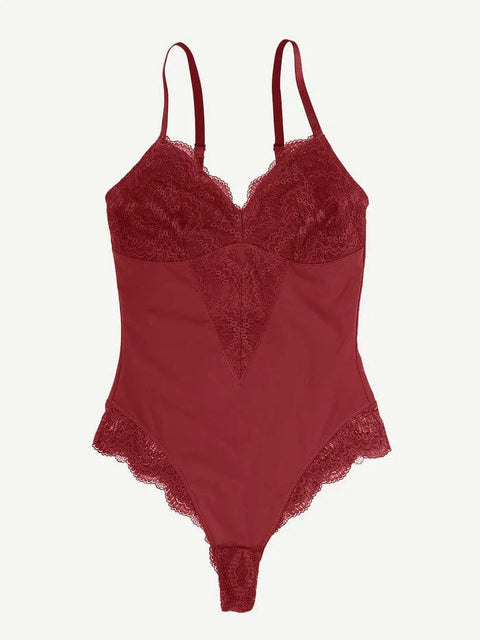 CurvyPower | UK bodysuit Elegant Lace Tummy Control Shapewear Bodysuit