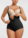 CurvyPower | UK bodysuit Front-Zip Waist-Slimming and Tummy Control Shapewear with U-Shaped Open Bust Support