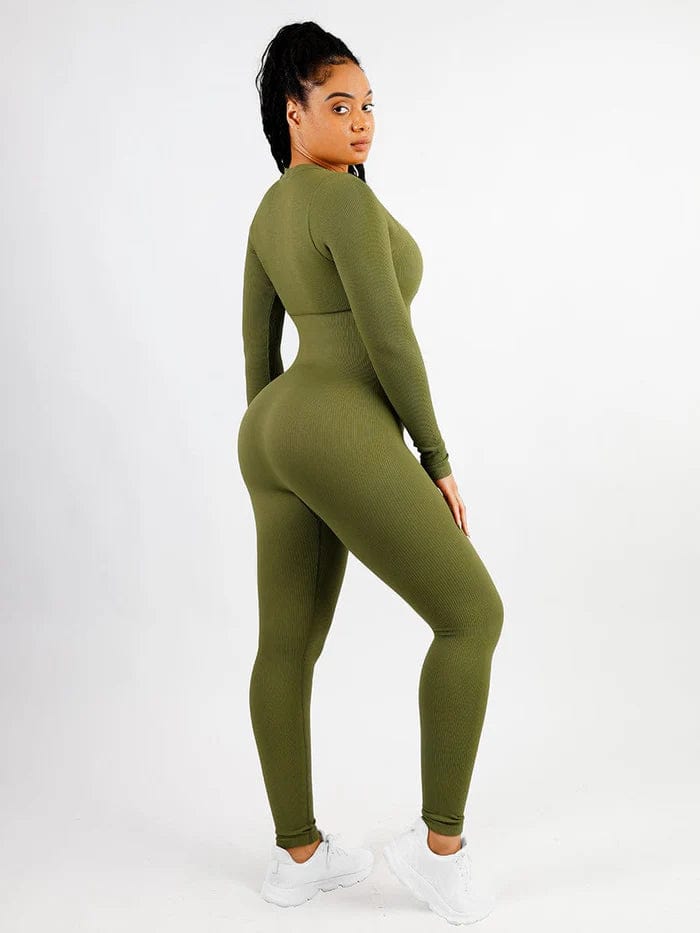 Full Body Bodysuit Deep V High Elastic Shaping Jumpsuit– CurvyPower | UK