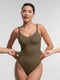 CurvyPower | UK bodysuit Green / S Seamless Tummy Control Shapewear Bodysuit with Built-In Bra and Removable Pads