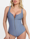CurvyPower | UK bodysuit Light Blue / S Postpartum Recovery Bodysuit with Tummy Control in Denim Shapewear